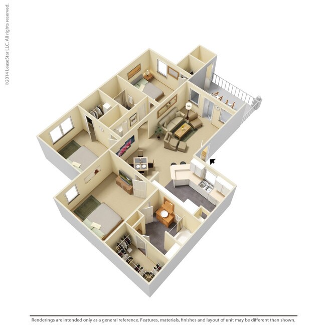 3 Beds • 2 Bath 2022 floor plan